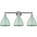 Plymouth Dome 3 Light 25.5 inch Polished Chrome Bath Vanity Light Wall Light in Seafoam