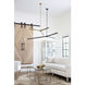 Talon 3 Light 51.25 inch Oil Rubbed Bronze Chandelier Ceiling Light
