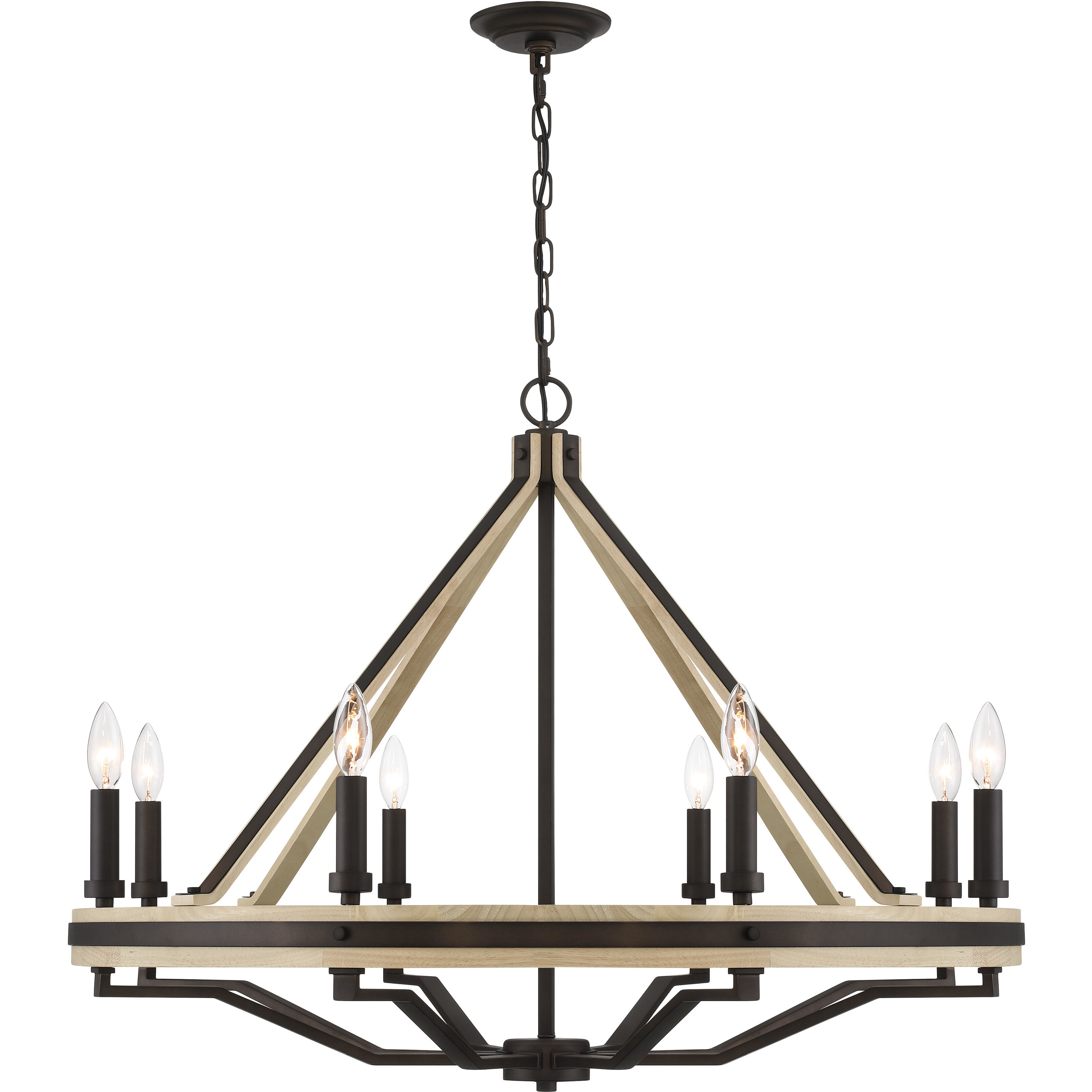 Sonoma 8 Light 34 inch Dark Bronze Chandelier Ceiling Light