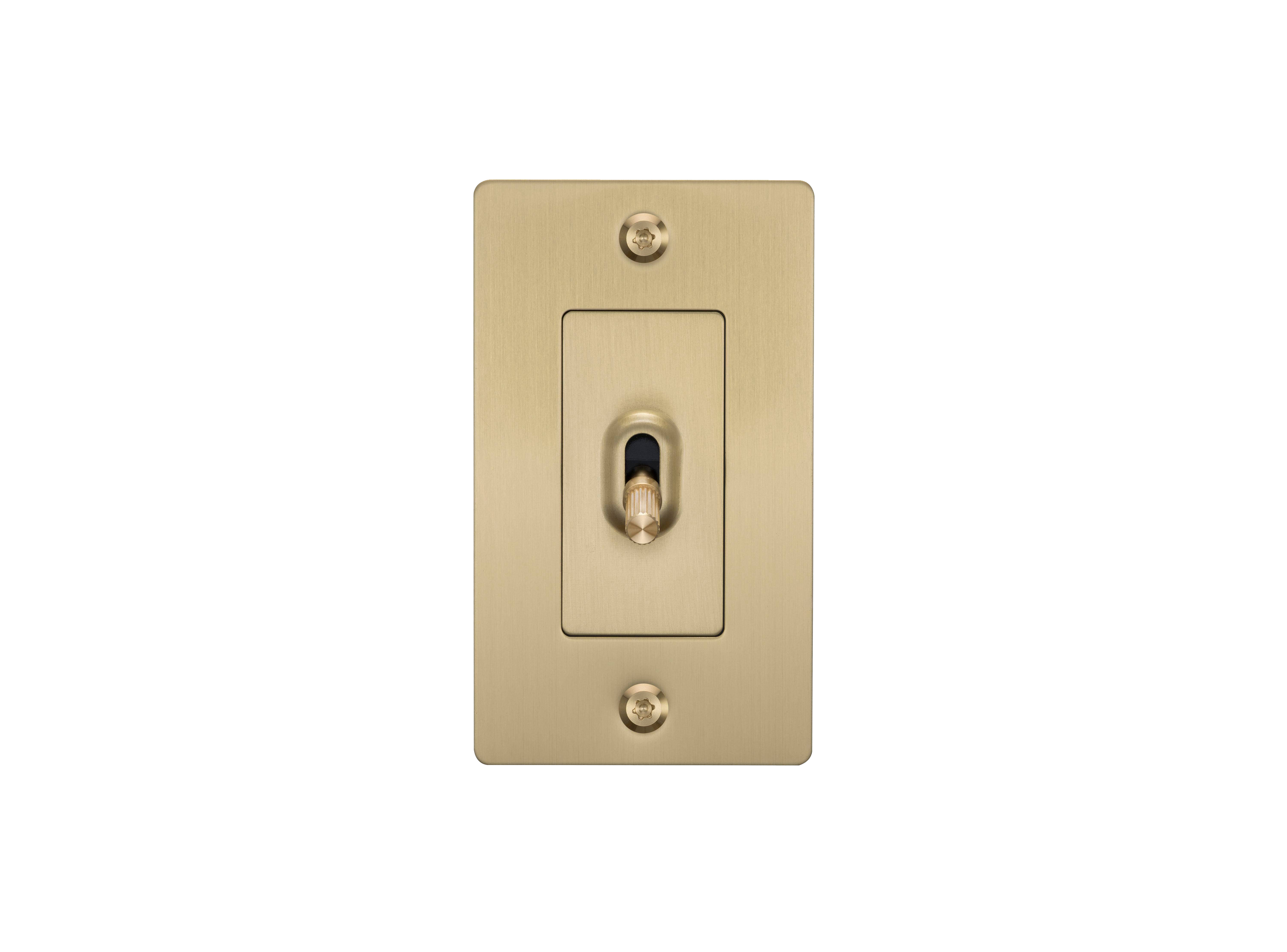 1G Toggle 120-277 Brass Light Switch