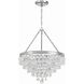 Calypso 6 Light 20 inch Polished Chrome Chandelier Ceiling Light
