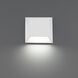 Atlantis LED 6 inch White Outdoor Wall Light in 4000K, dweLED