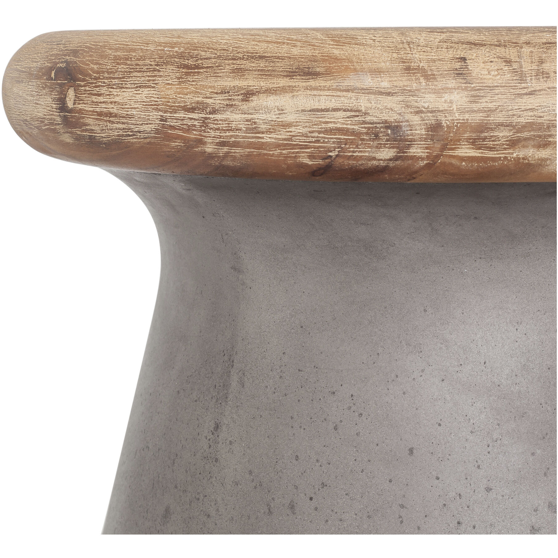 Earthstar 18 inch Grey Outdoor Stool