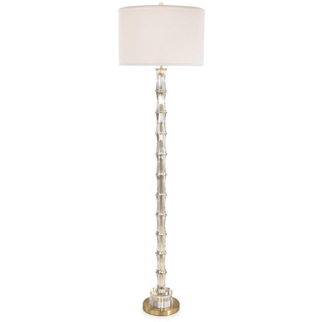 Crystal Bamboo 72 inch Floor Lamp Portable Light