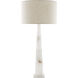 Alabastro 34.75 inch 150 watt Alabaster/Polished Nickel Table Lamp Portable Light