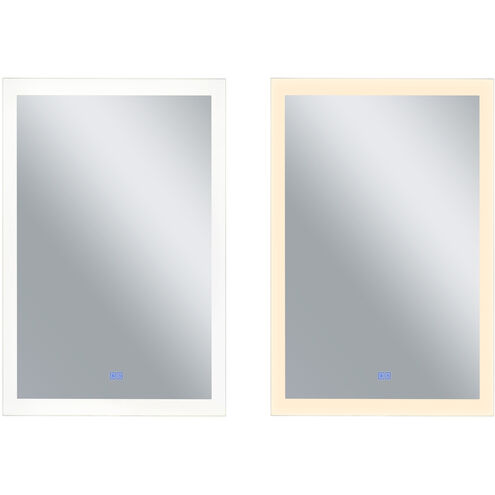 Abigail 49 X 29.5 inch Matte White Mirror, Rectangle