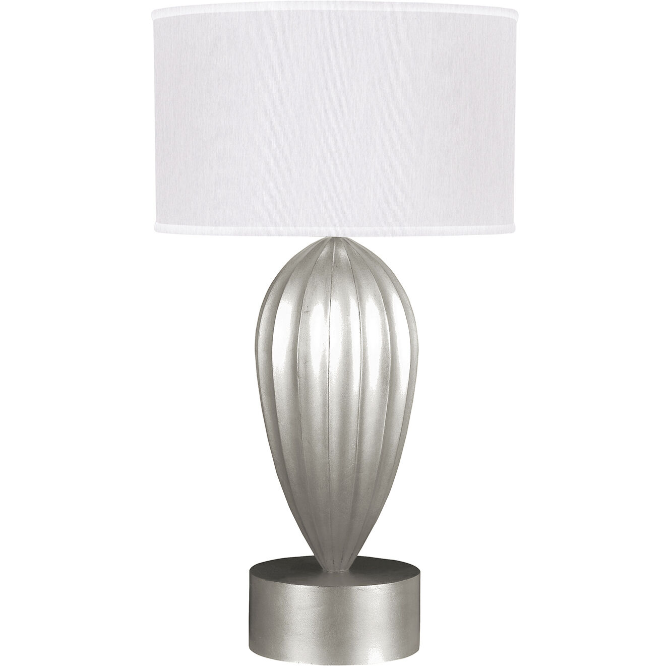 Allegretto 33 inch 150 watt Silver Table Lamp Portable Light
