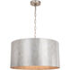 Miro 3 Light 20 inch Vintage Silver Pendant Ceiling Light