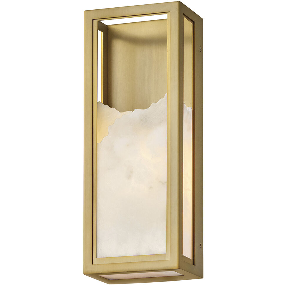 Veleta 1 Light 6 inch Lacquered Brass ADA Sconce Wall Light
