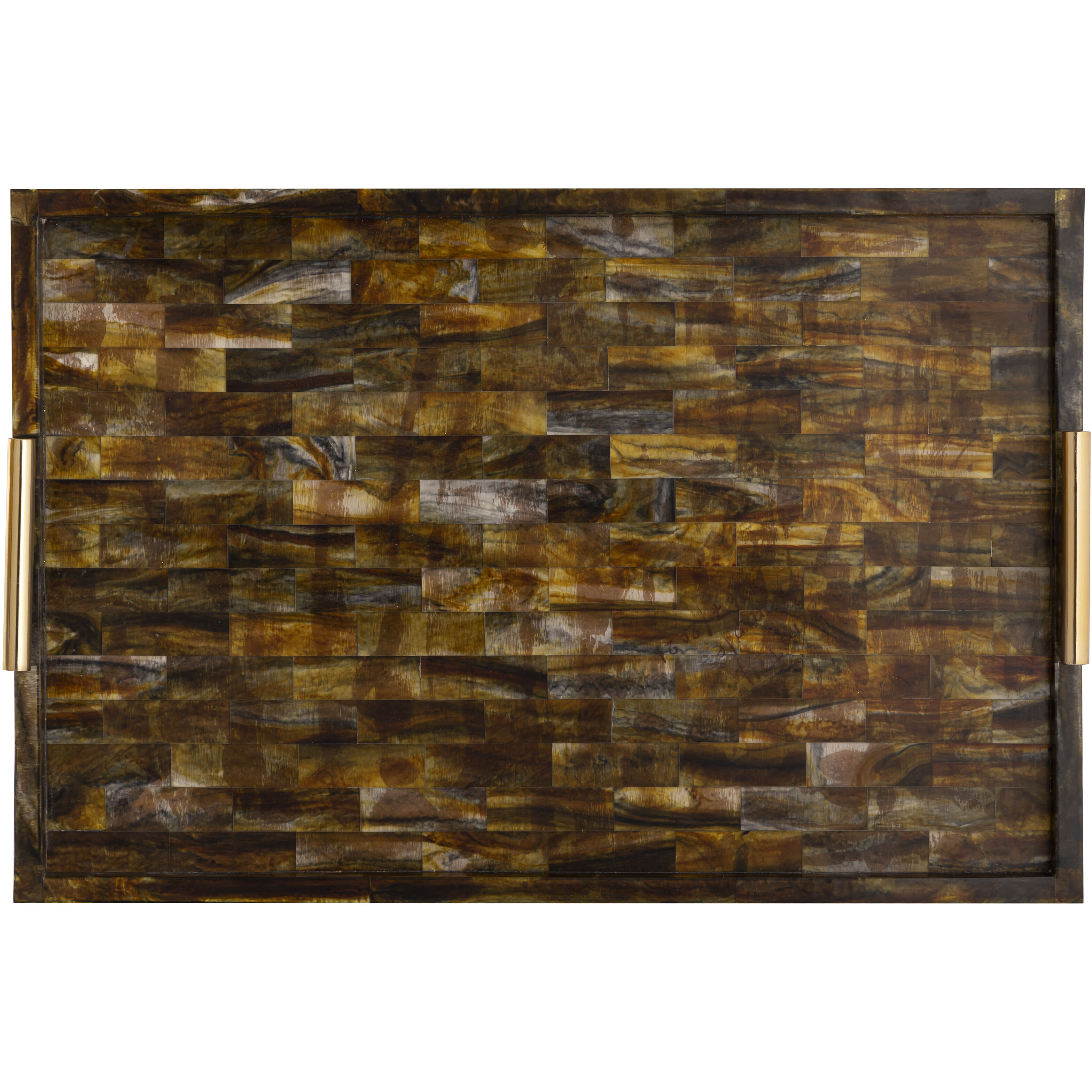 Little Horn Horn with Brass Tray