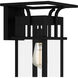 Markley 1 Light 15 inch Earth Black Outdoor Wall Lantern