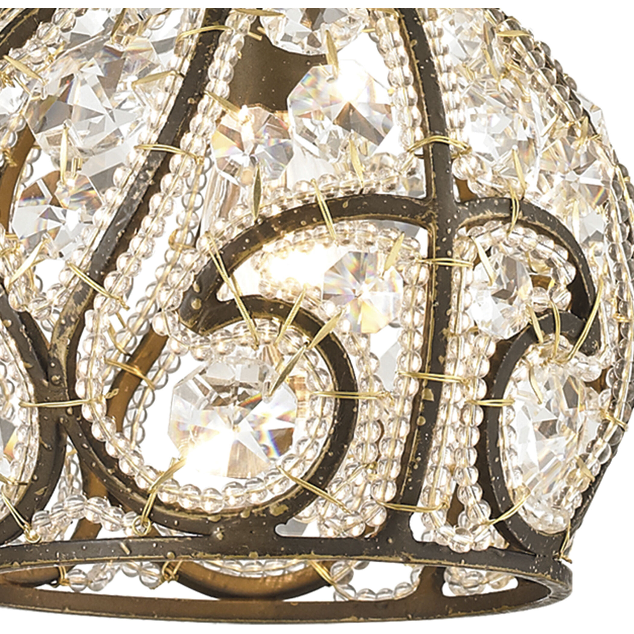 Elizabethan 1 Light 6 inch Dark Bronze Mini Pendant Ceiling Light