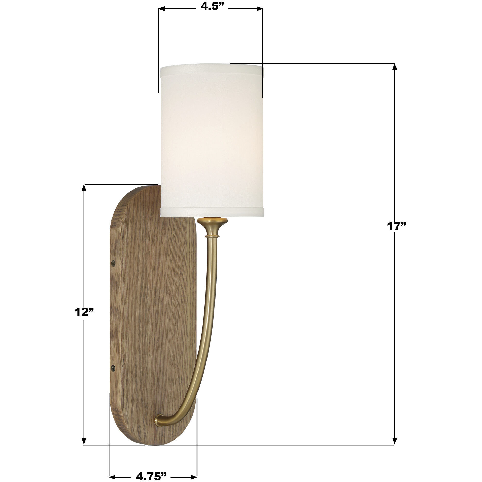 Preston Bath Sconce Wall Light in Vibrant Gold