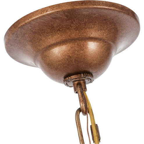 Maine 6 Light 26 inch Vintage Gold Chandelier Ceiling Light