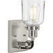 Rushton 1 Light 5 inch Brushed Nickel Bath Vanity Wall Light