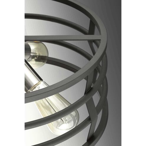 Remix 3 Light Graphite Pendant Ceiling Light, Design Series
