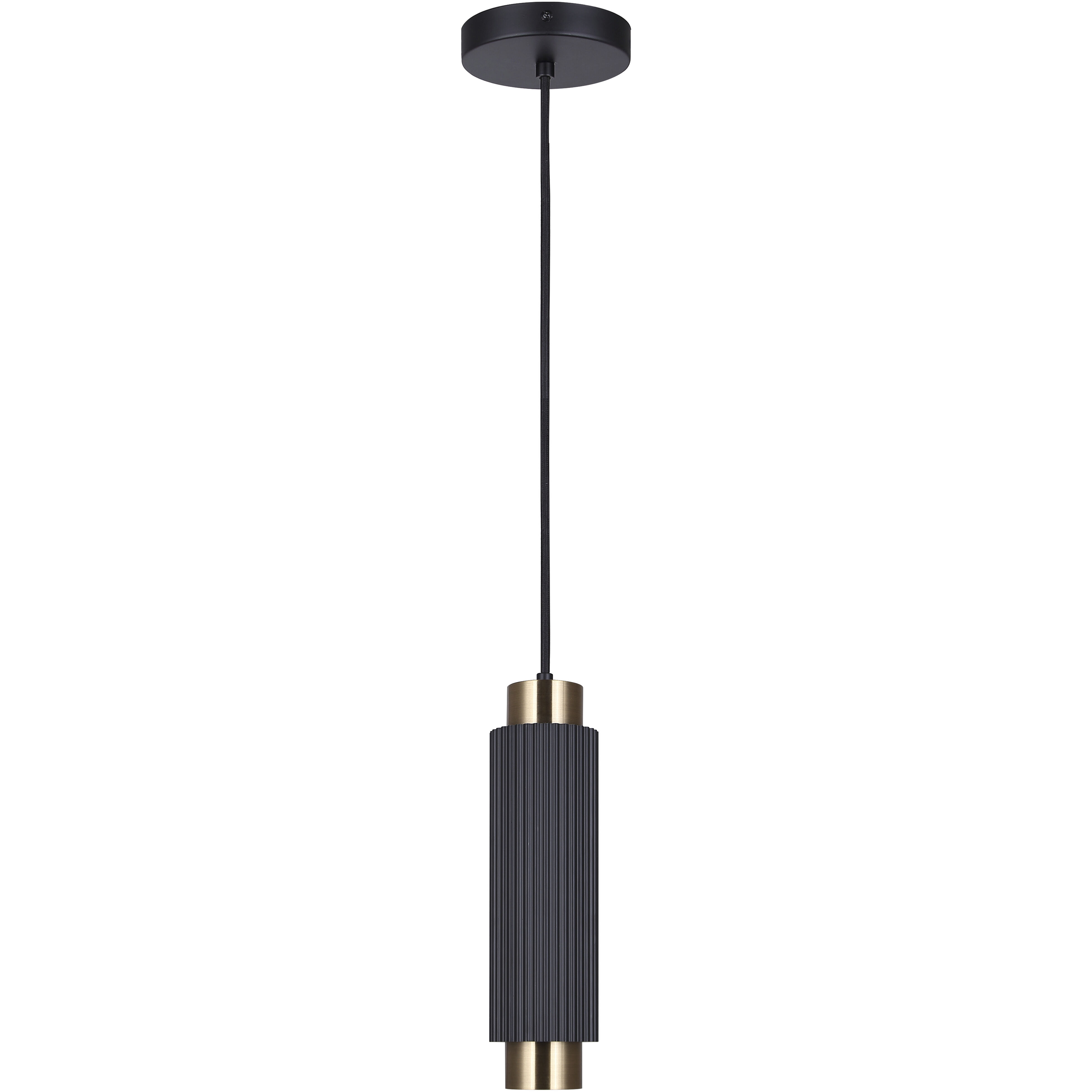 Cohen 1 Light 4.75 inch Black/Gold Pendant Ceiling Light in Black And Gold