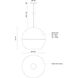 Lucas 1 Light 23.63 inch White Pendant Ceiling Light