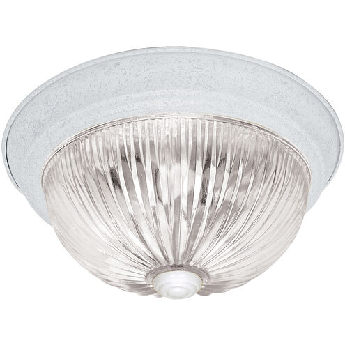 Brentwood 2 Light 11 inch Textured White Flush Mount Ceiling Light