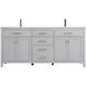 Lewis 72 X 22 X 34 inch Grey Vanity Sink Set