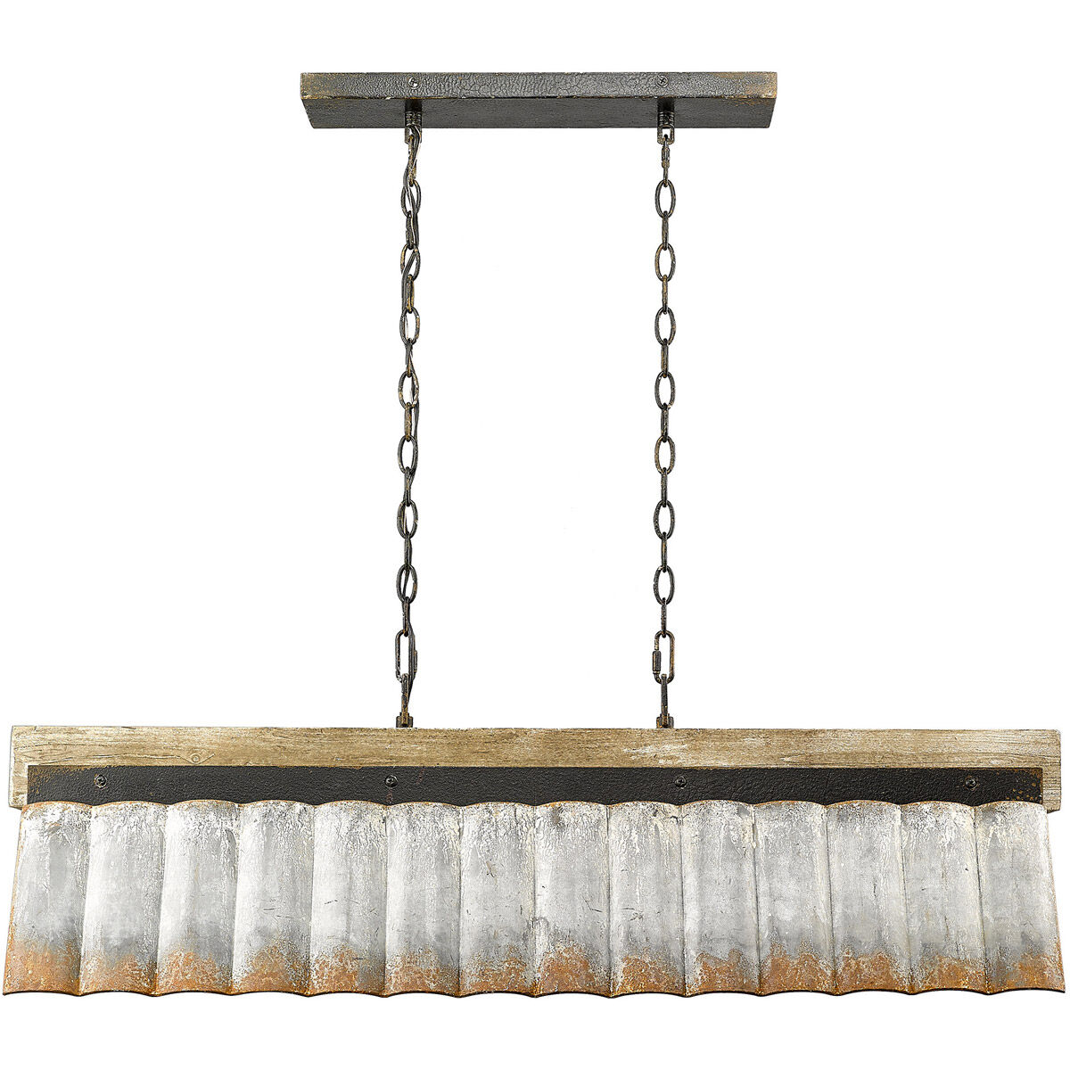Corrugated metal light fixture 2025