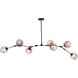 Canada 7 Light 18 inch Black Chandelier Ceiling Light