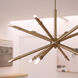 Ionis 12 Light 42 inch Brushed Brass Pendant Ceiling Light