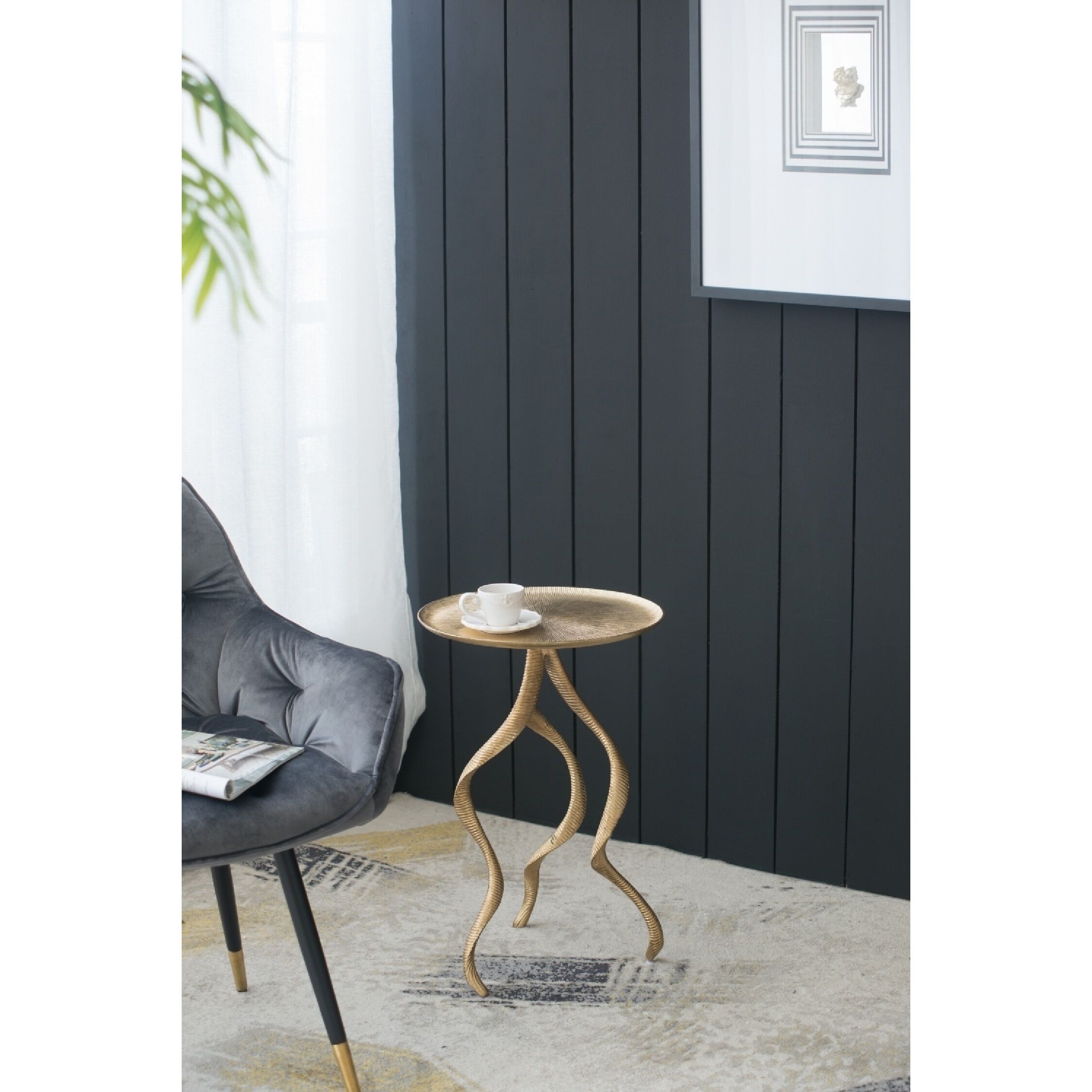 Antler 16.1 inch Gold Side Table