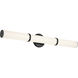 Rosh LED 32 inch Black Bath Bar Wall Light, Large