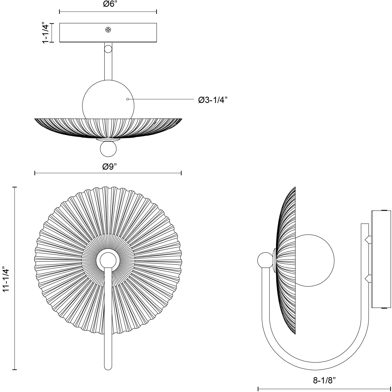 Alora Mood Hera Wall/Vanity Light Wall Light in Brushed Gold