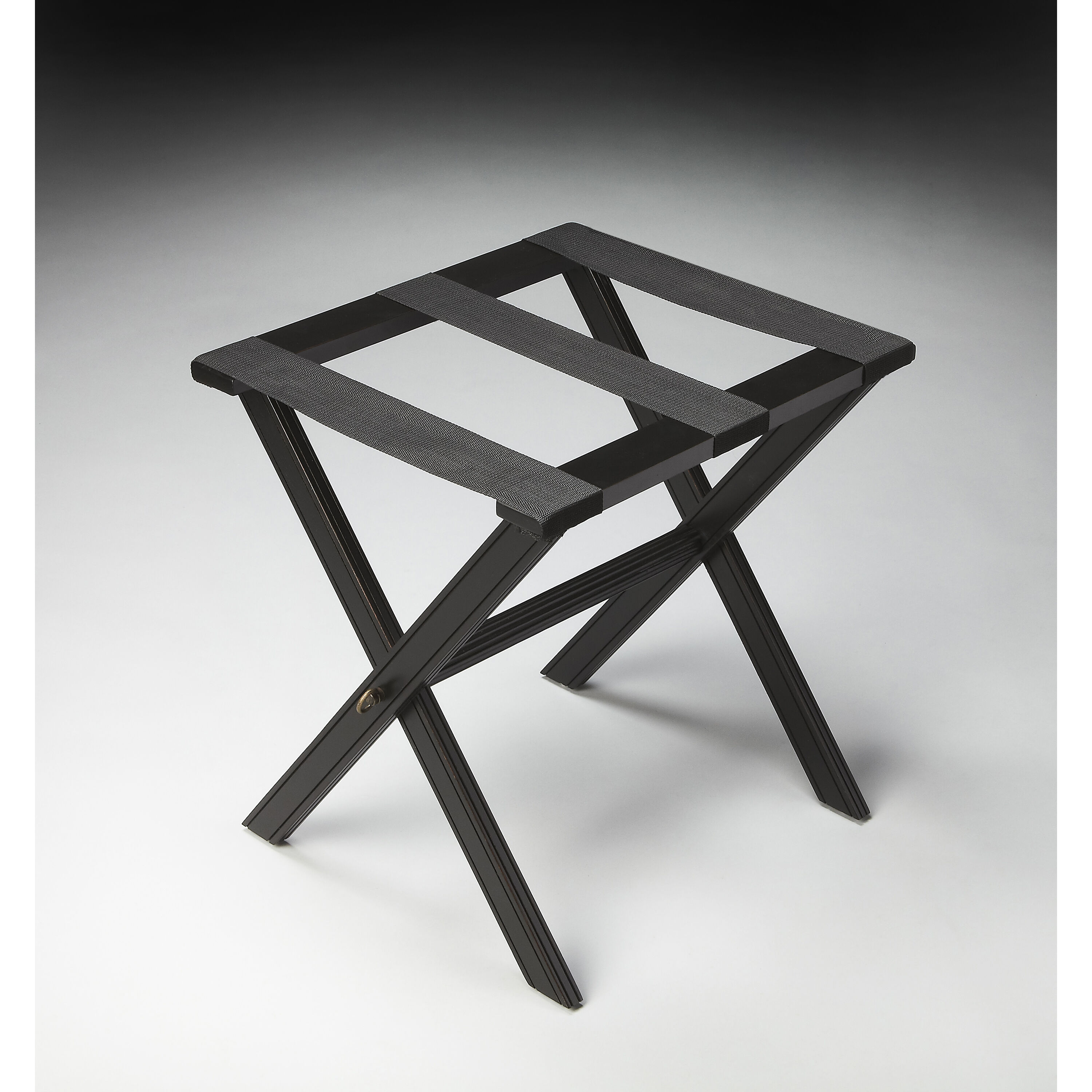 Masterpiece Anthony  Black Licorice Luggage Rack