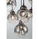 Neveh 9 Light 24 inch Gun Metal Pan Pendant Ceiling Light