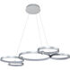 Capella 32 inch Silver Chandelier Ceiling Light