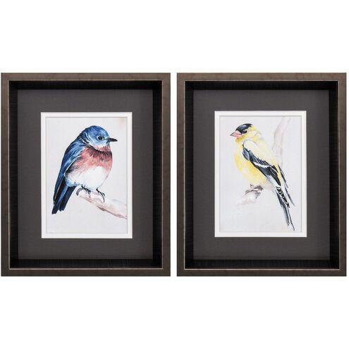 Florals Collection Orange Framed Art