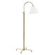 Curves No.1 62.25 inch 75.00 watt Aged Brass Floor Lamp Portable Light