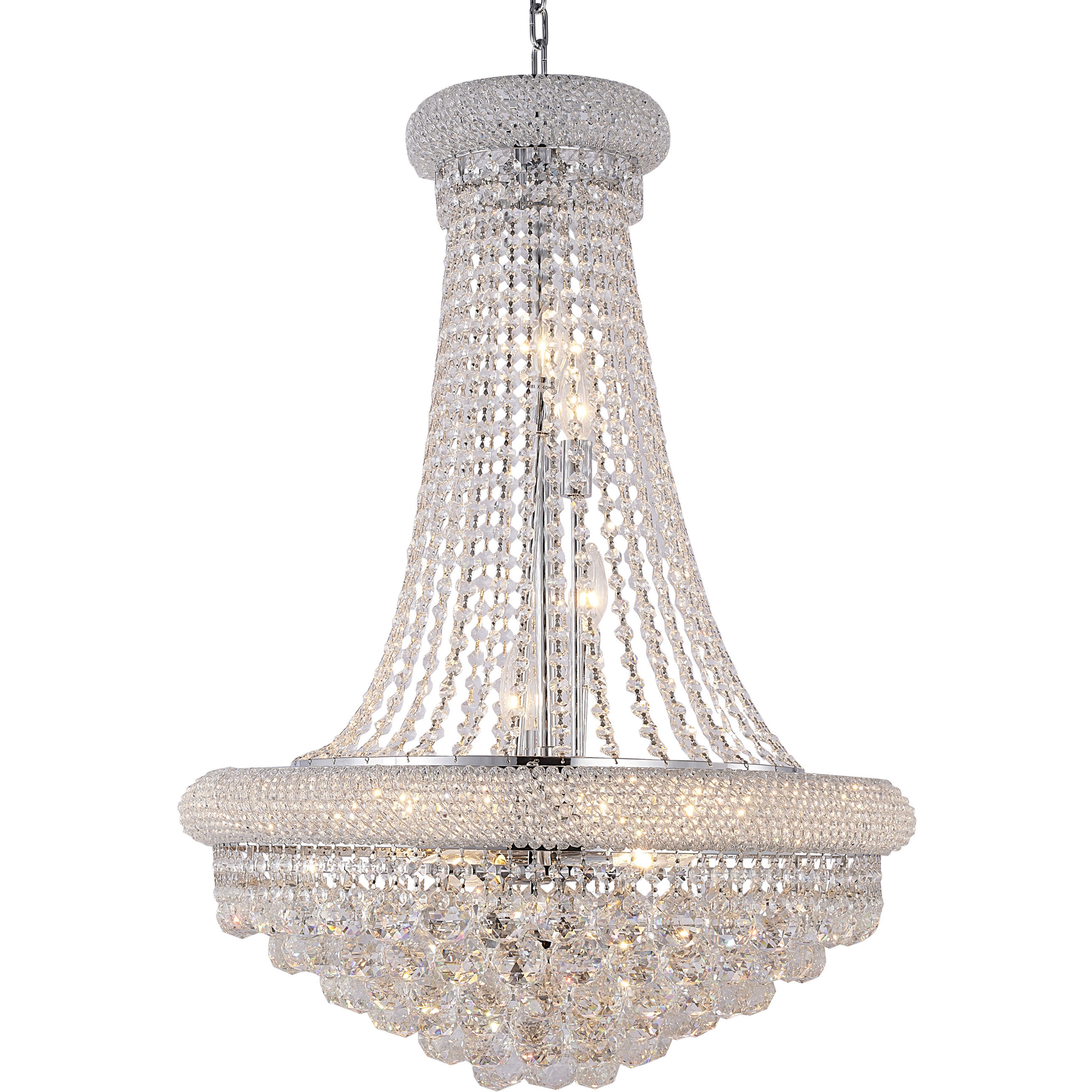 Canada 14 Light 24 inch Chrome Chandelier Ceiling Light