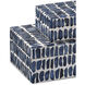 Indigo 6 inch Navy and White and Natural Box Set, Set of 2