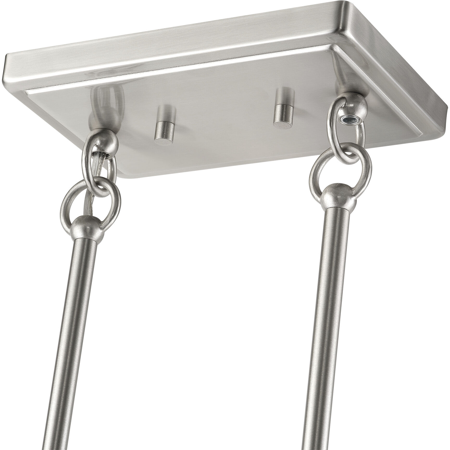 Weavington 4 Light 36 inch Brushed Nickel Linear Chandelier Ceiling Light, Large