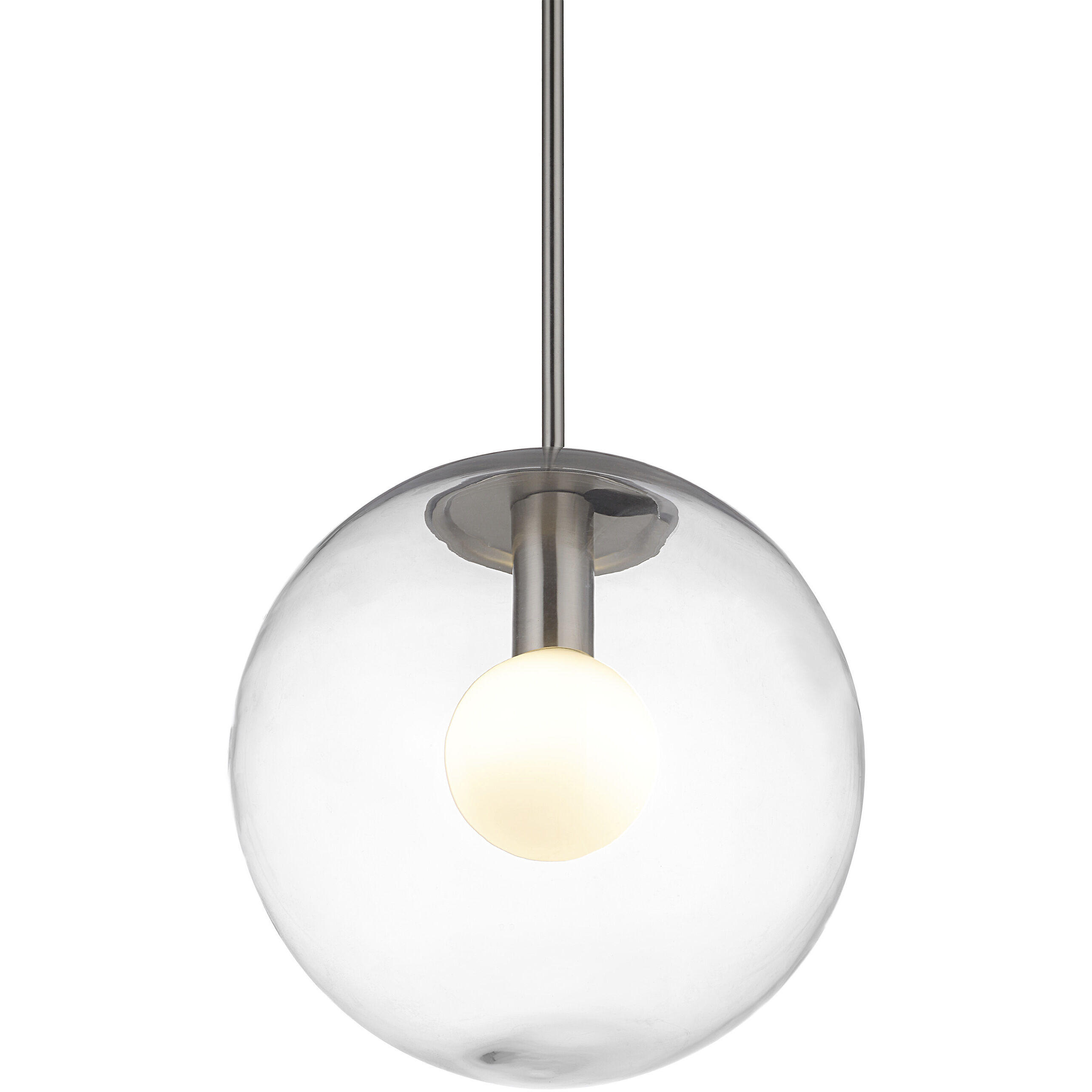 Quince LED 11.75 inch Satin Nickel Pendant Ceiling Light