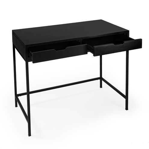 Belka  Desk with Drawers in Black