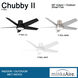 Chubby II 58 inch Brushed Nickel Wet with Silver Blades Indoor/Outdoor Ceiling Fan, Wifi