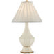 Musetta 31 inch 100 watt Beige and Antique Brass Table Lamp Portable Light