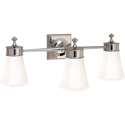 Siena 3 Light 23 inch Polished Nickel Triple Bath Sconce Wall Light