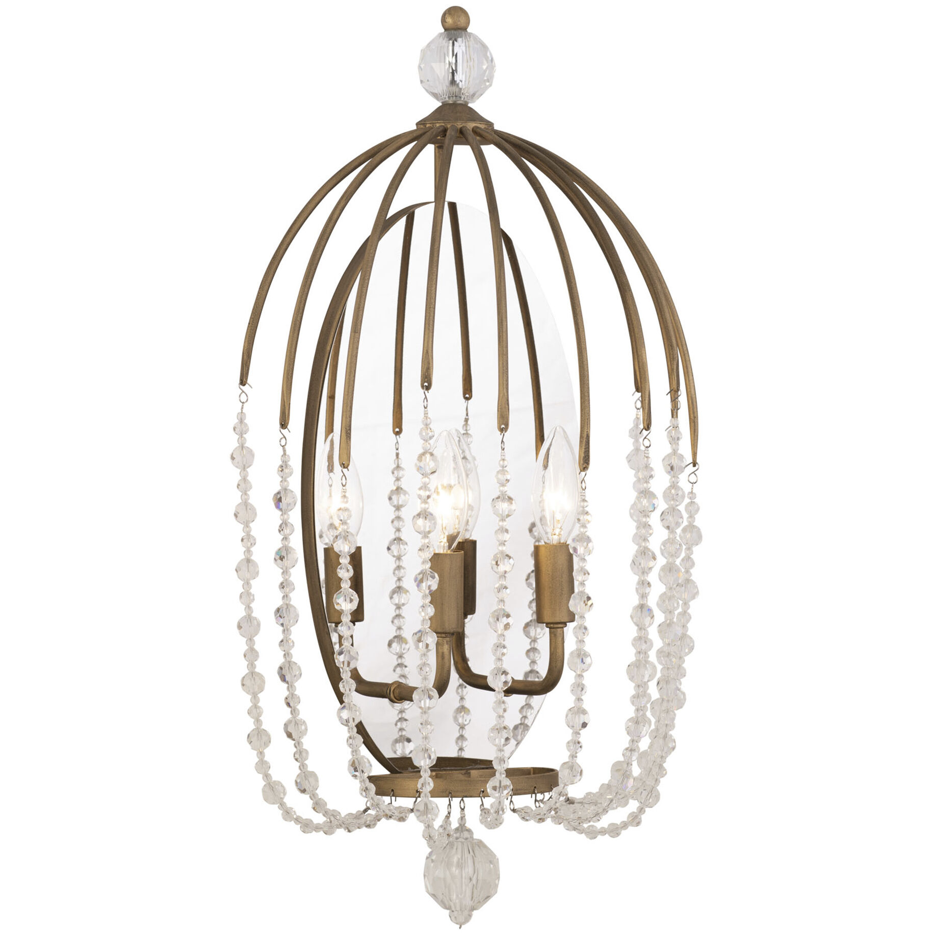 Voliere Sconce Wall Light in Havana Gold