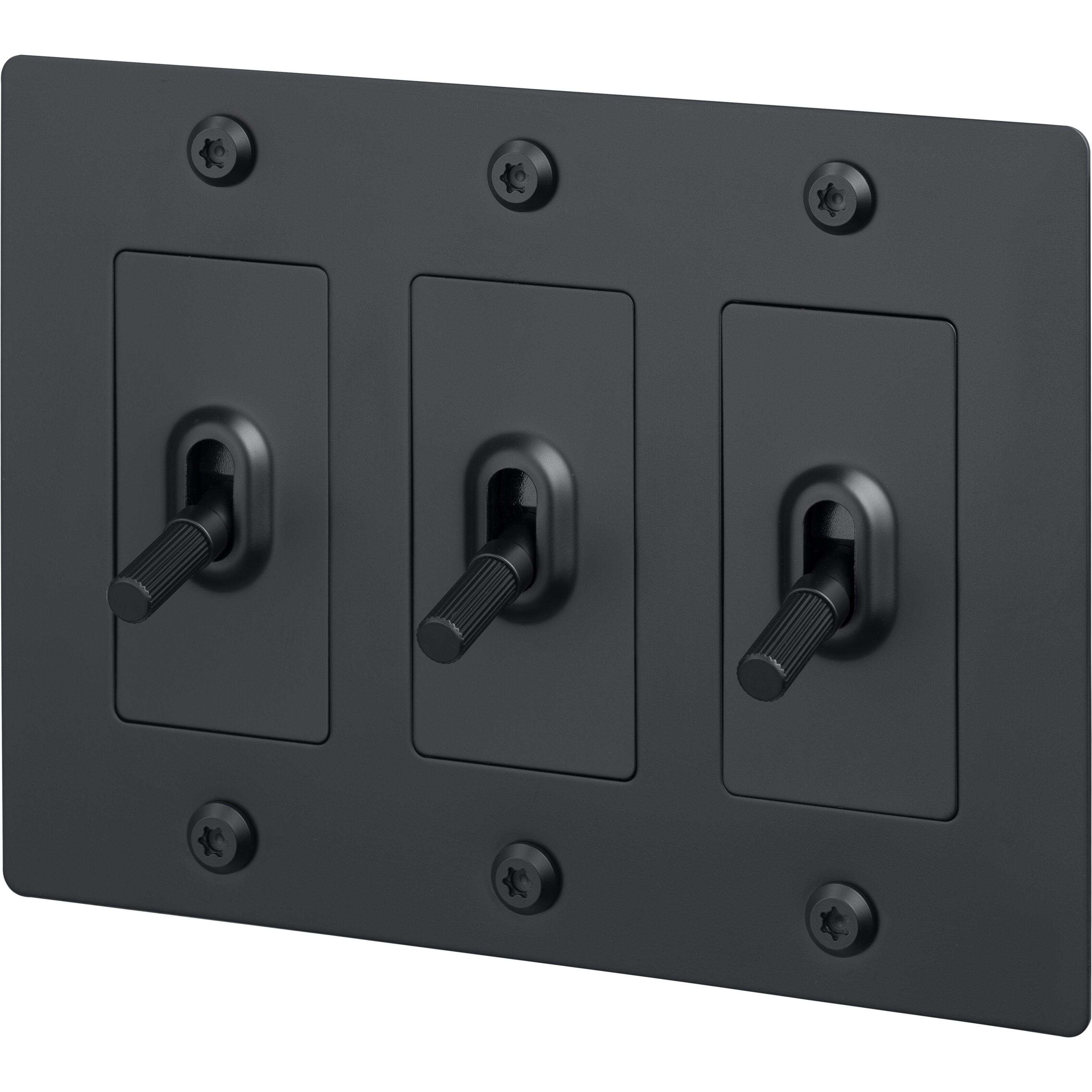 3G Toggle 120-277 Black Light Switch