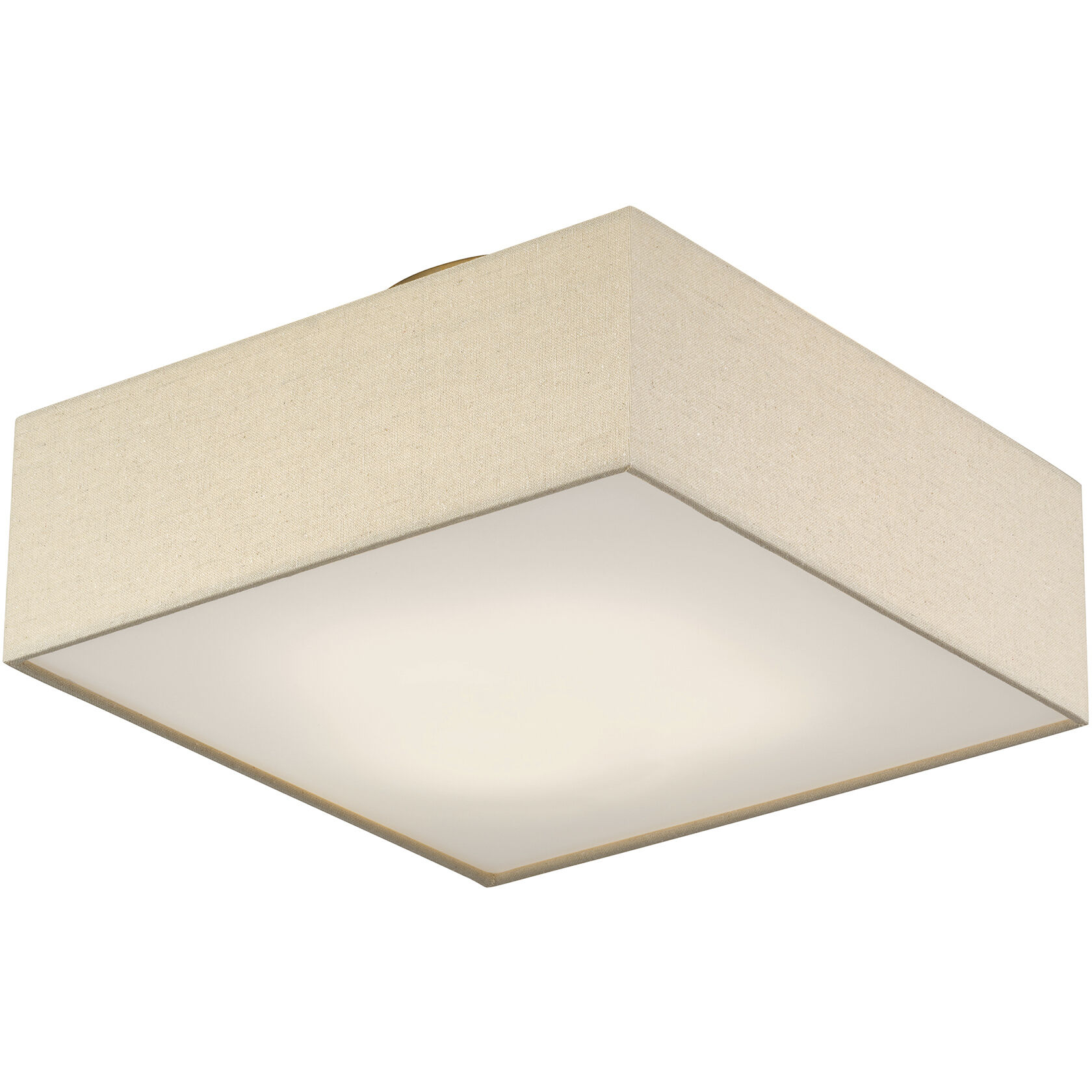 Summit 4 Light 15 inch Antique Gold Leaf Semi Flush Mount Ceiling Light, Large