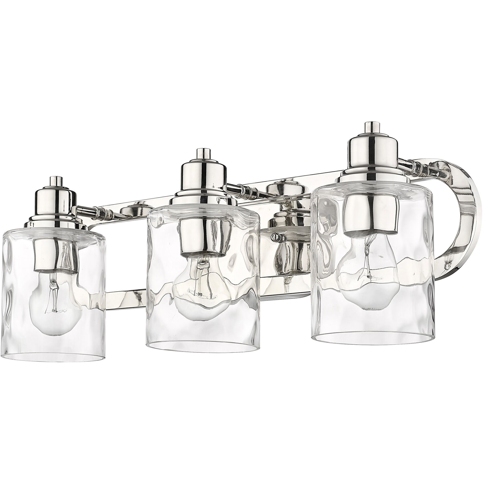 Lumley 3 Light 22 inch Polished Nickel Vanity Light Wall Light