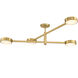 Orson 4 Light 54 inch Modern Gold Flush/Semi Flush Ceiling Light
