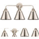 Nouveau 2 Appalachian 3 Light 26 inch Polished Nickel Bath Vanity Light Wall Light