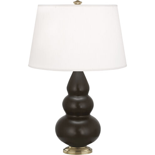 Small Triple Gourd 24.38 inch 150.00 watt Matte Coffee Accent Lamp Portable Light in Antique Brass